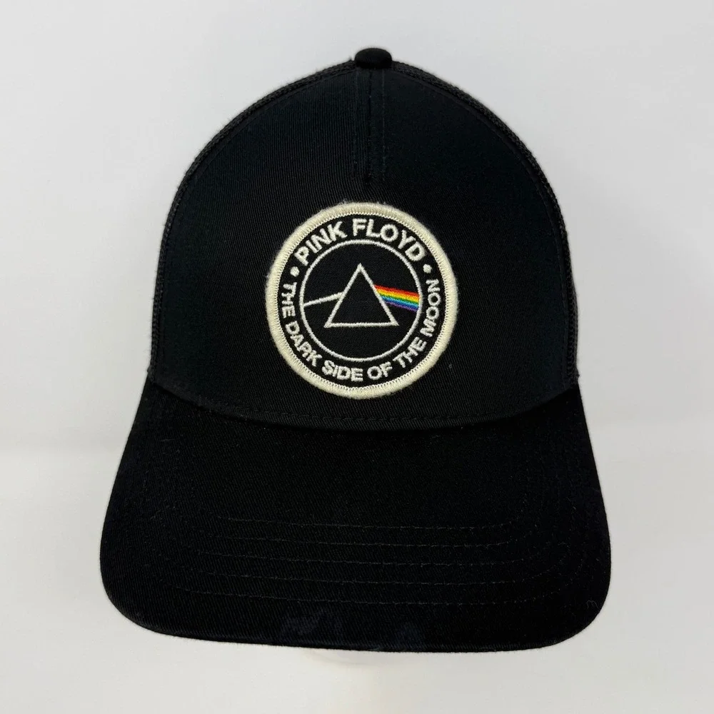 American Needle Pink Floyd Dark Side of the Moon Black Mesh Trucker Hat Snapback
